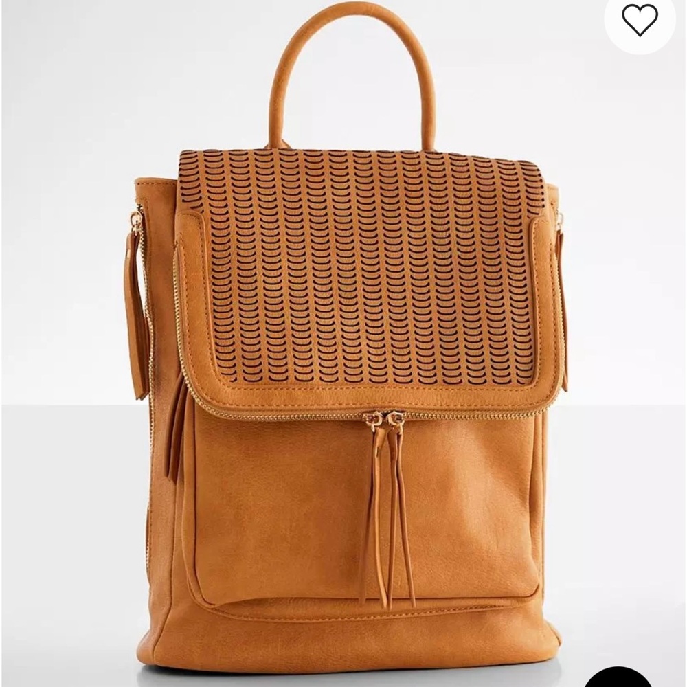 Tan Leather Backpack
